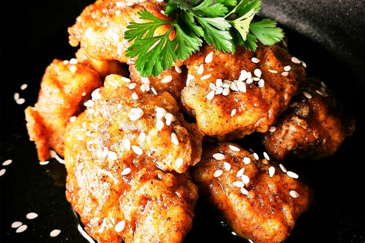 Plate of chicken nibbles