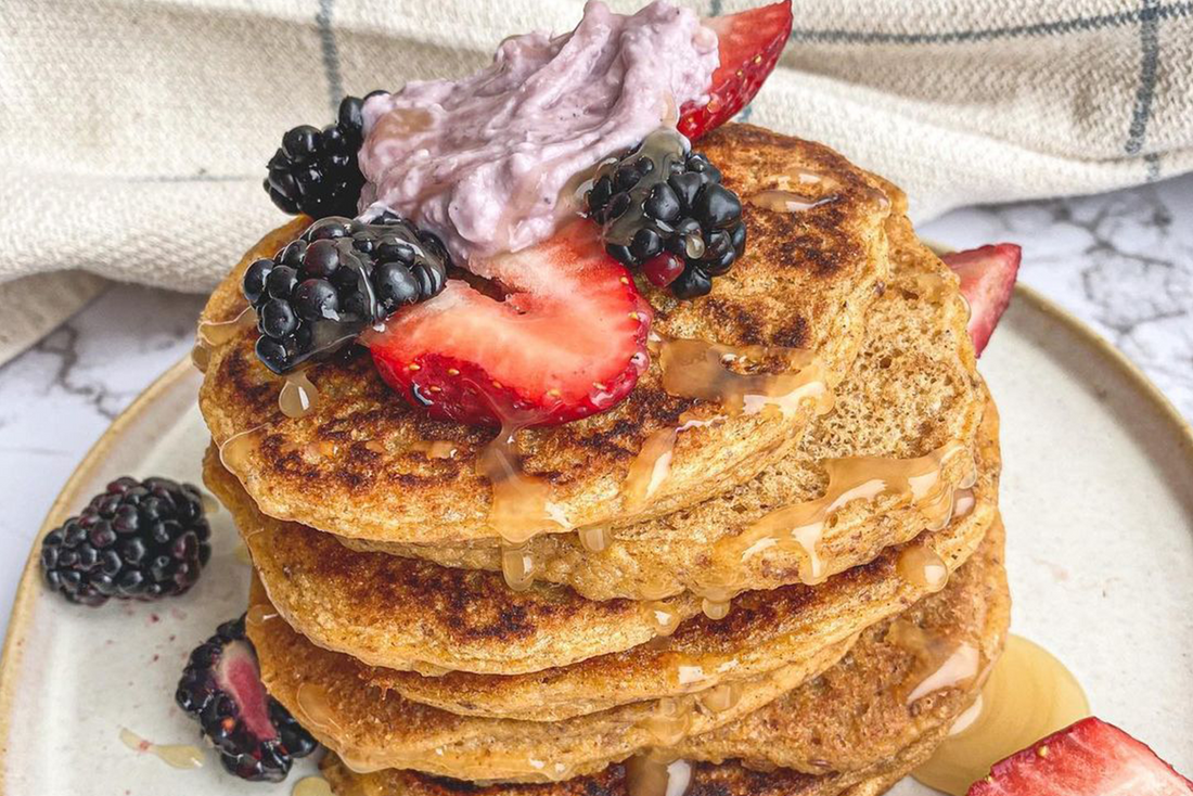 Protein Pancakes with Honey
