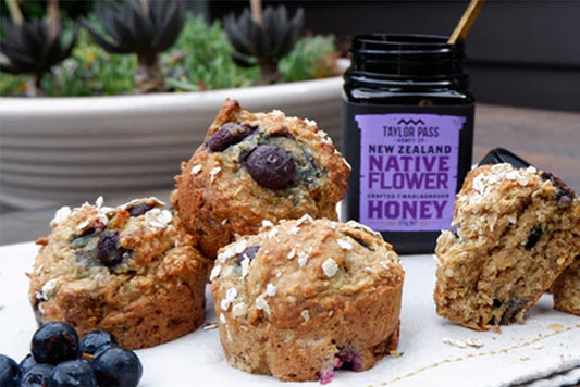 The Best Healthy Banana and Blueberry Muffins