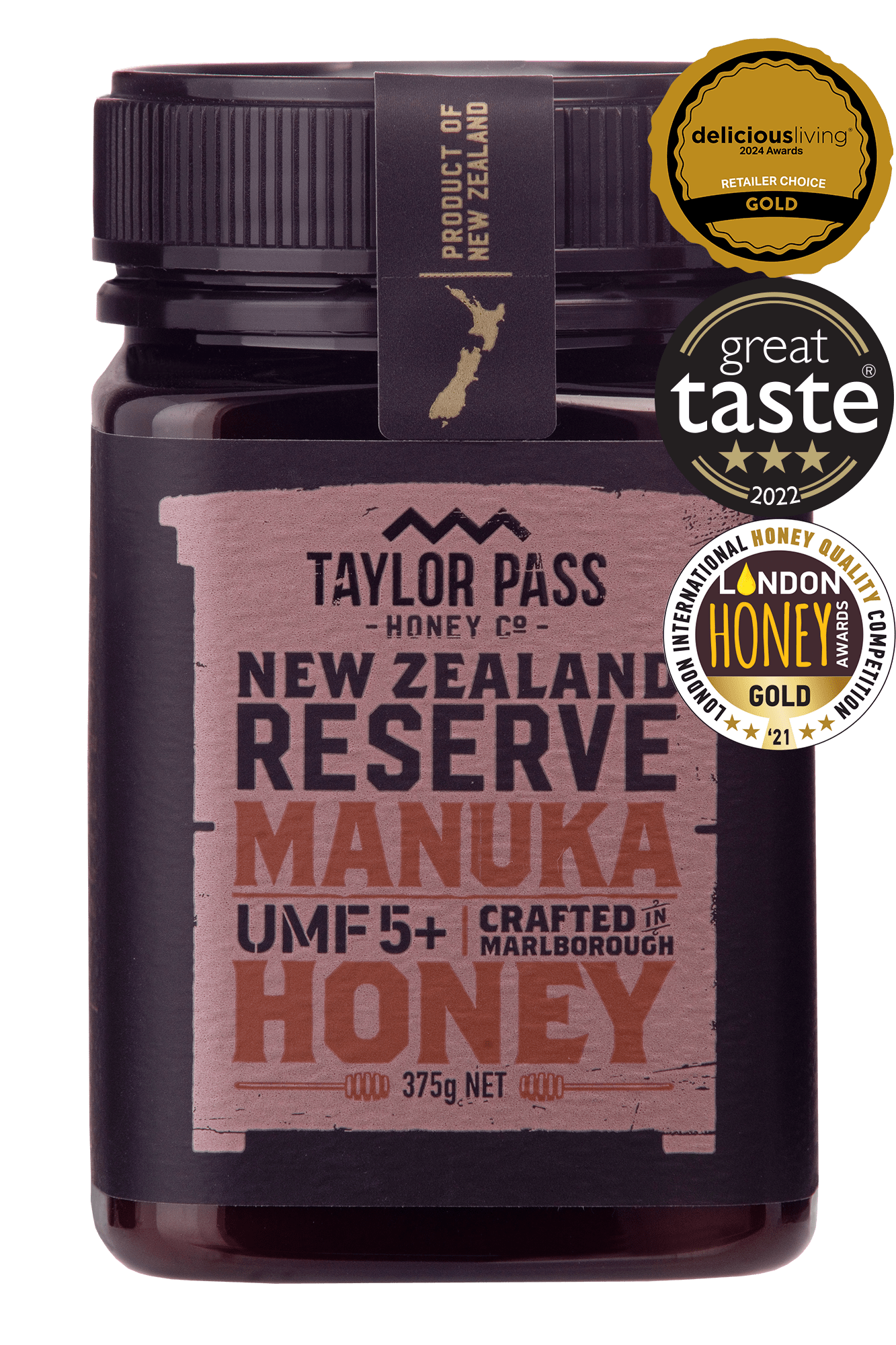Taylor Pass Honey Co Taylor Pass Honey Co Reserve Mānuka UMF5+ Honey