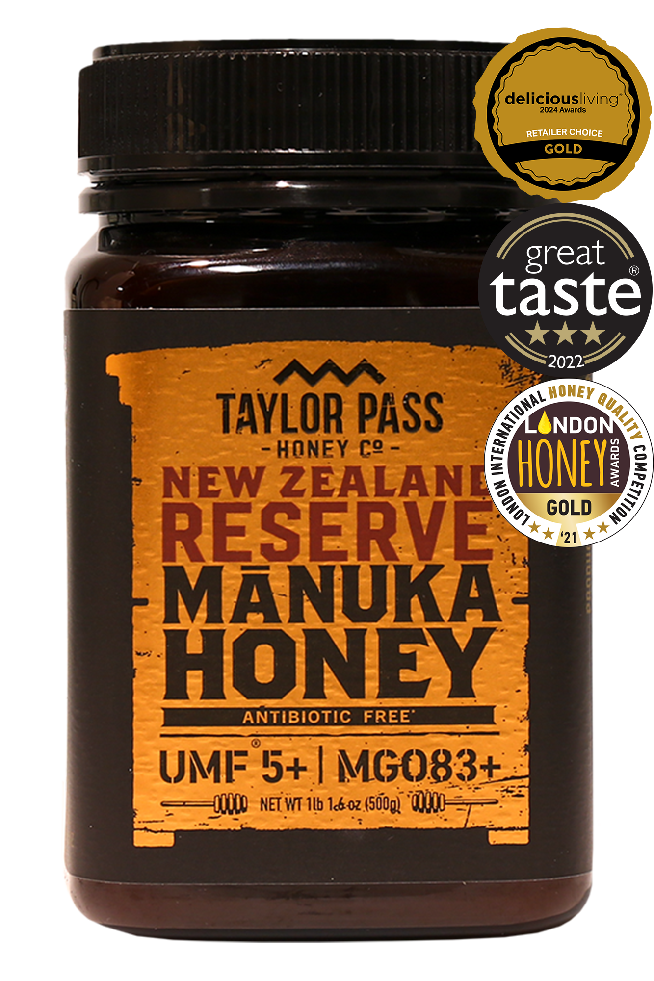 Taylor Pass Honey Co Reserve Mānuka UMF5+ Honey